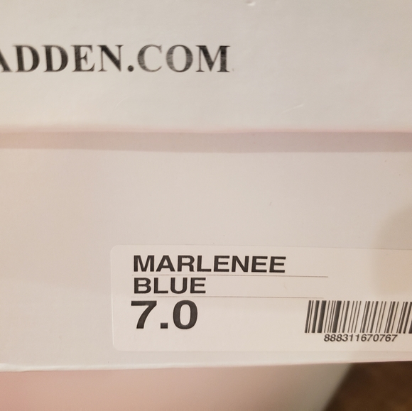 Steve Madden Marlene Heels Size 7 Blue - Picture 6 of 6